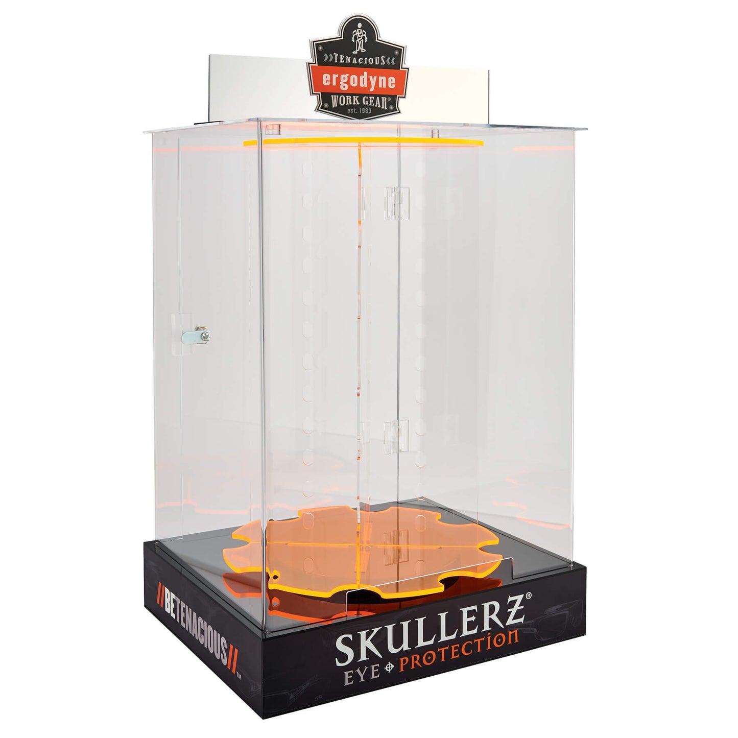 Ergodyne SKLRZSP12 Clear Eyewear Display-Spinning Locked Style