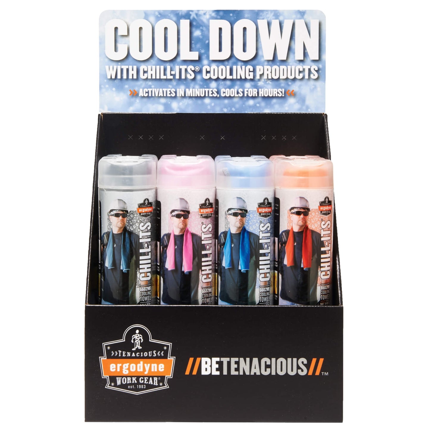 Ergodyne CTPSMKIT Cool Down Small Corrugated Countertop Display