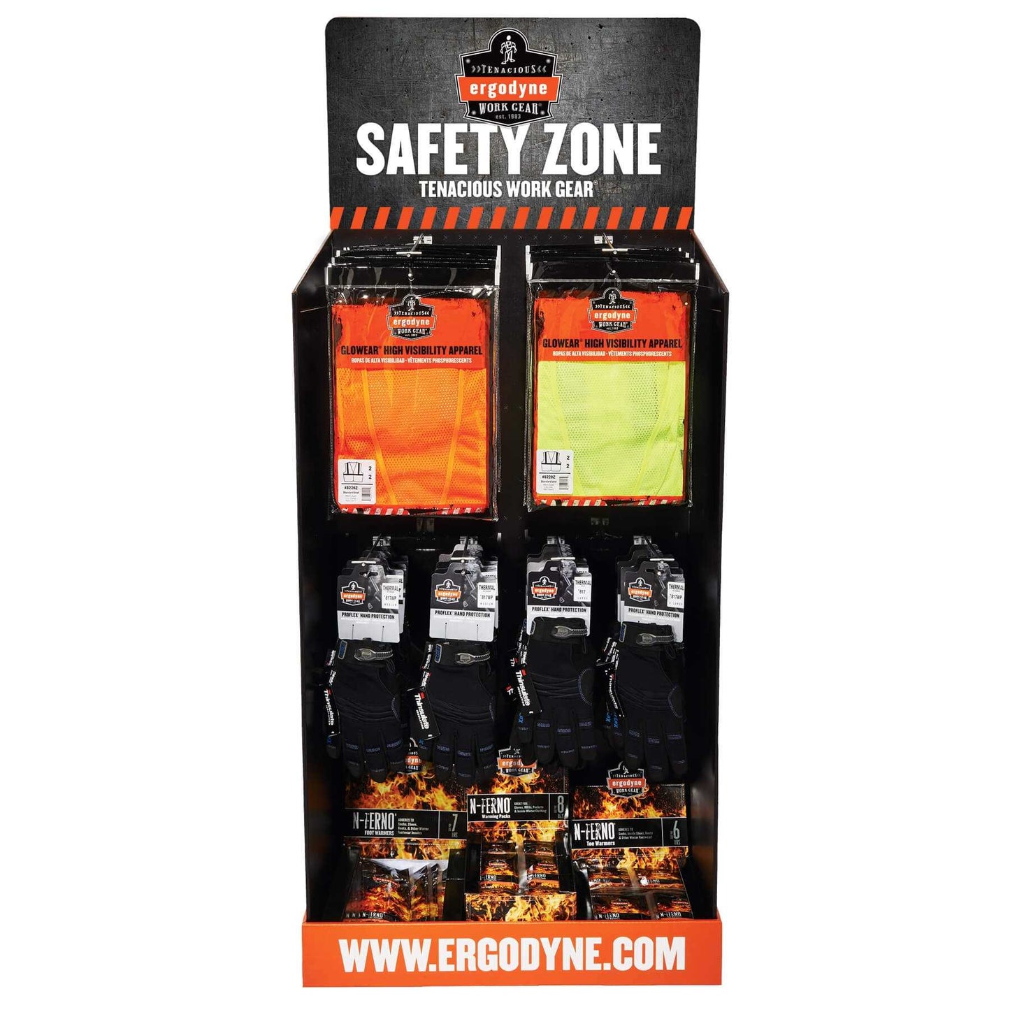 Ergodyne HUTCHKIT Safety Zone Corrugated Hutch Display