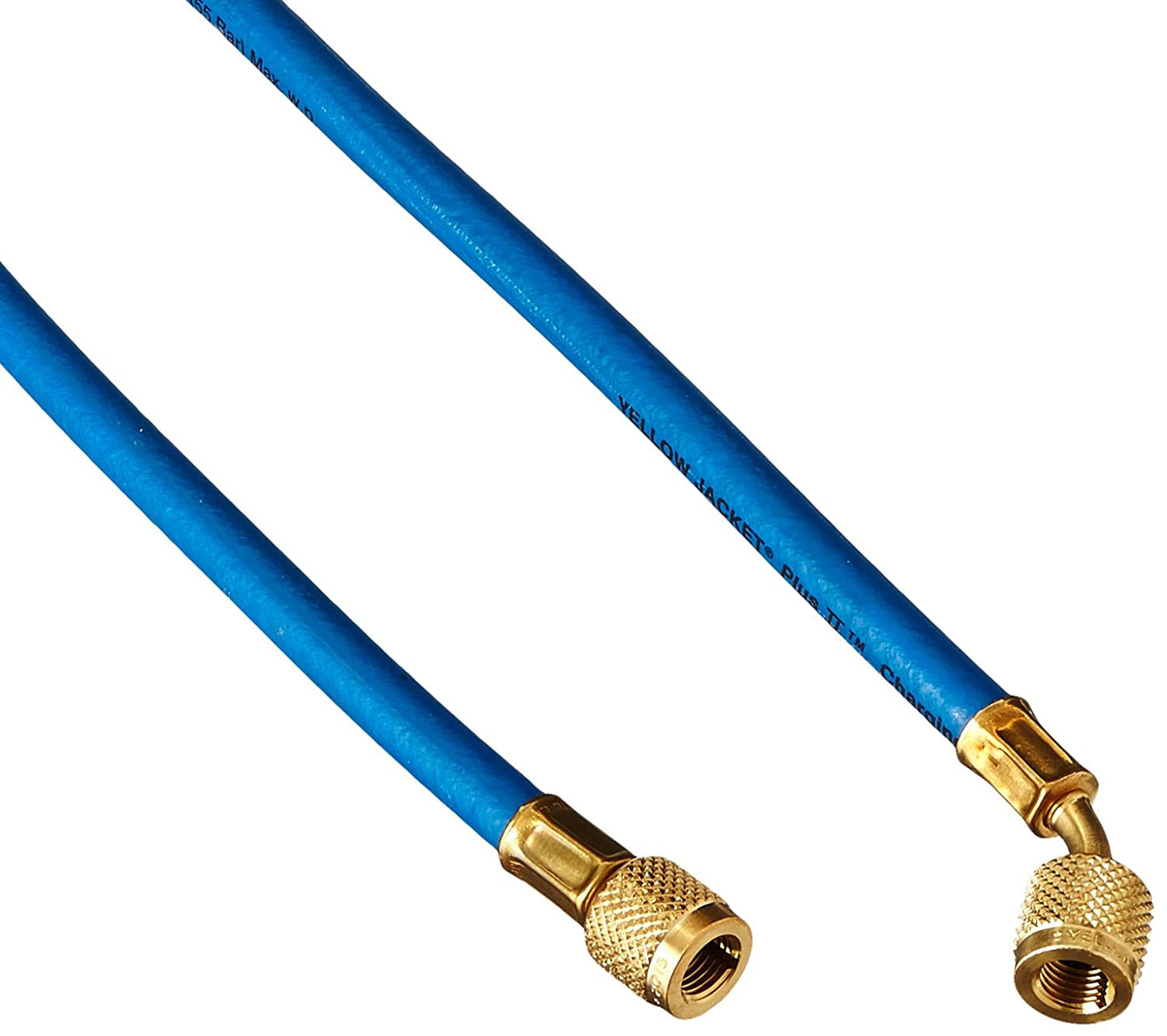 Yellow Jacket 21260 60", blue, HAV standard fitting, PLUS II 1/4" charging hose