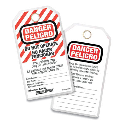 MASTER LOCK® 497AX Master Lock Safety Series Do Not Operate Safety Tags, Spanish/English