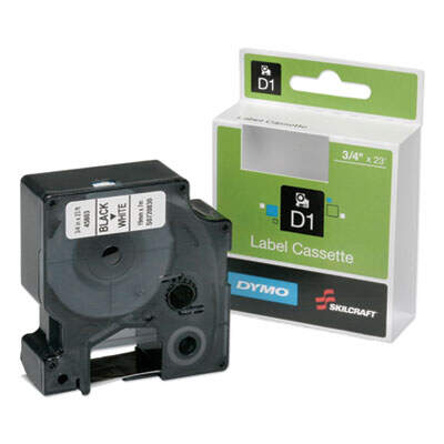 AbilityOne 7510016577786 DYMO SKILCRAFT LABEL CARTRIDGE BLACK ON WHITE 3/4