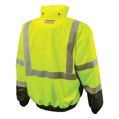 RADIANS SJ110B3ZGS2X Radians SJ110B Class 3 Two-in-One High Visibility Bomber Safety Jackets