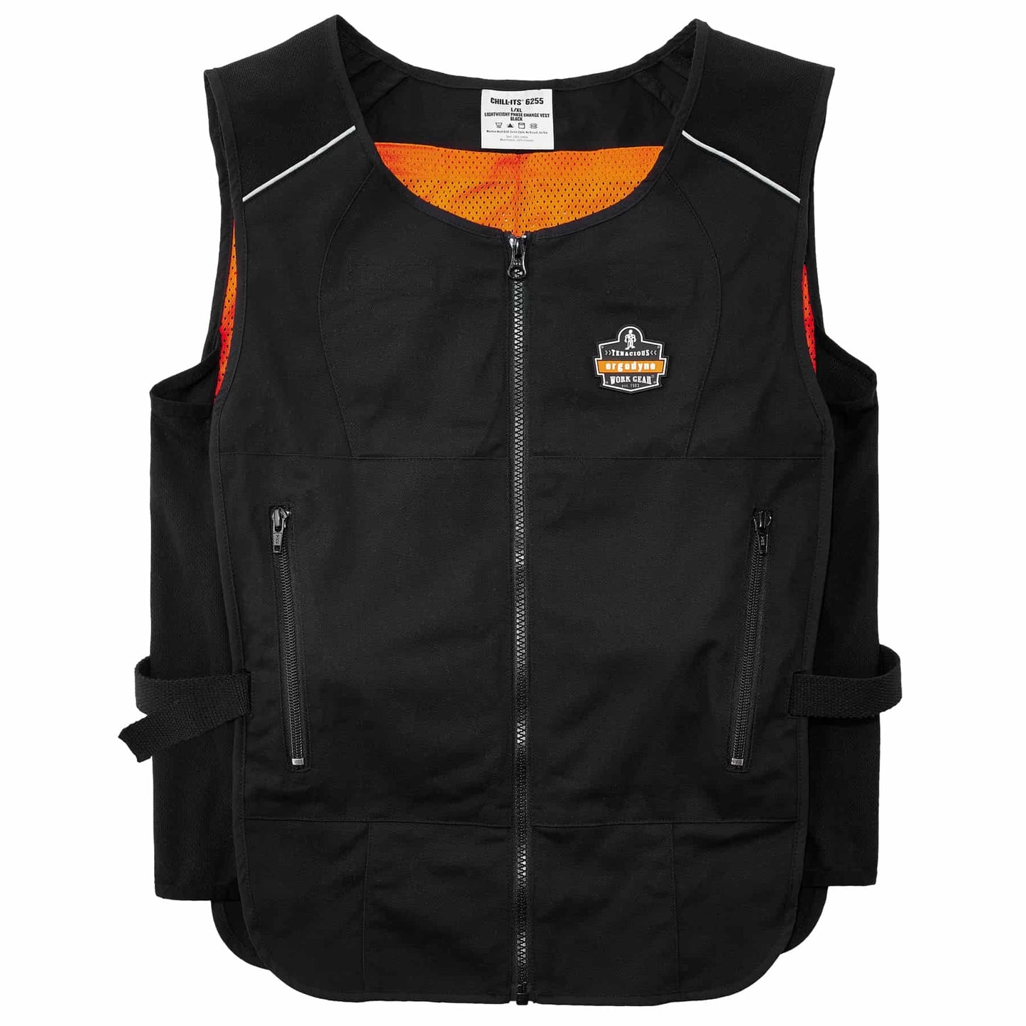 Chill-Its 6255 L/XL Black Lightweight Phase Change Cooling Vest