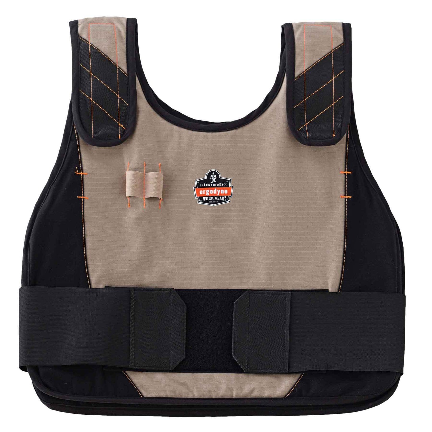 Chill-Its 6225 L/XL Khaki Premium FR Phase Change Cooling Vest - Vest Only
