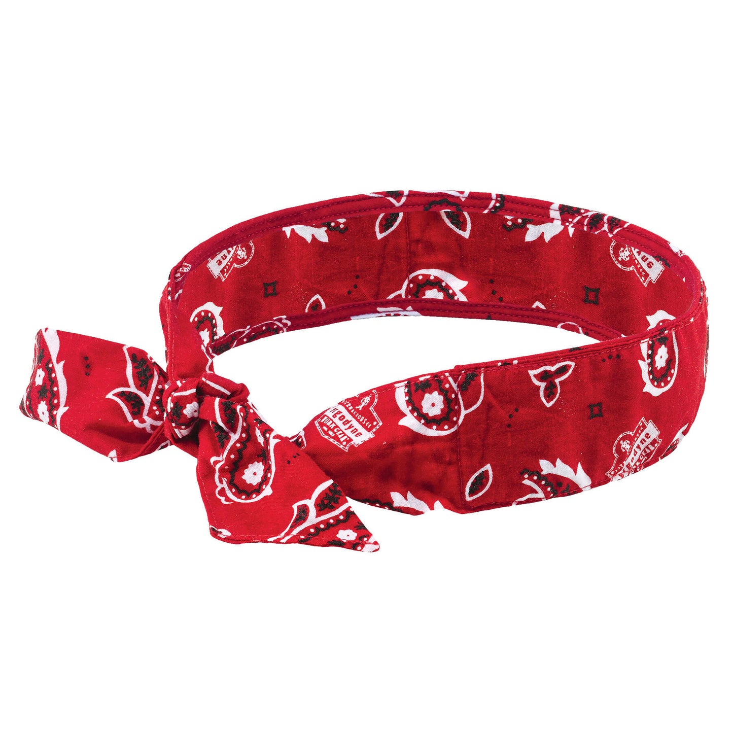 Chill-Its 6700 Red Western Evap. Cooling Bandana - Polymer Crystals - Tie