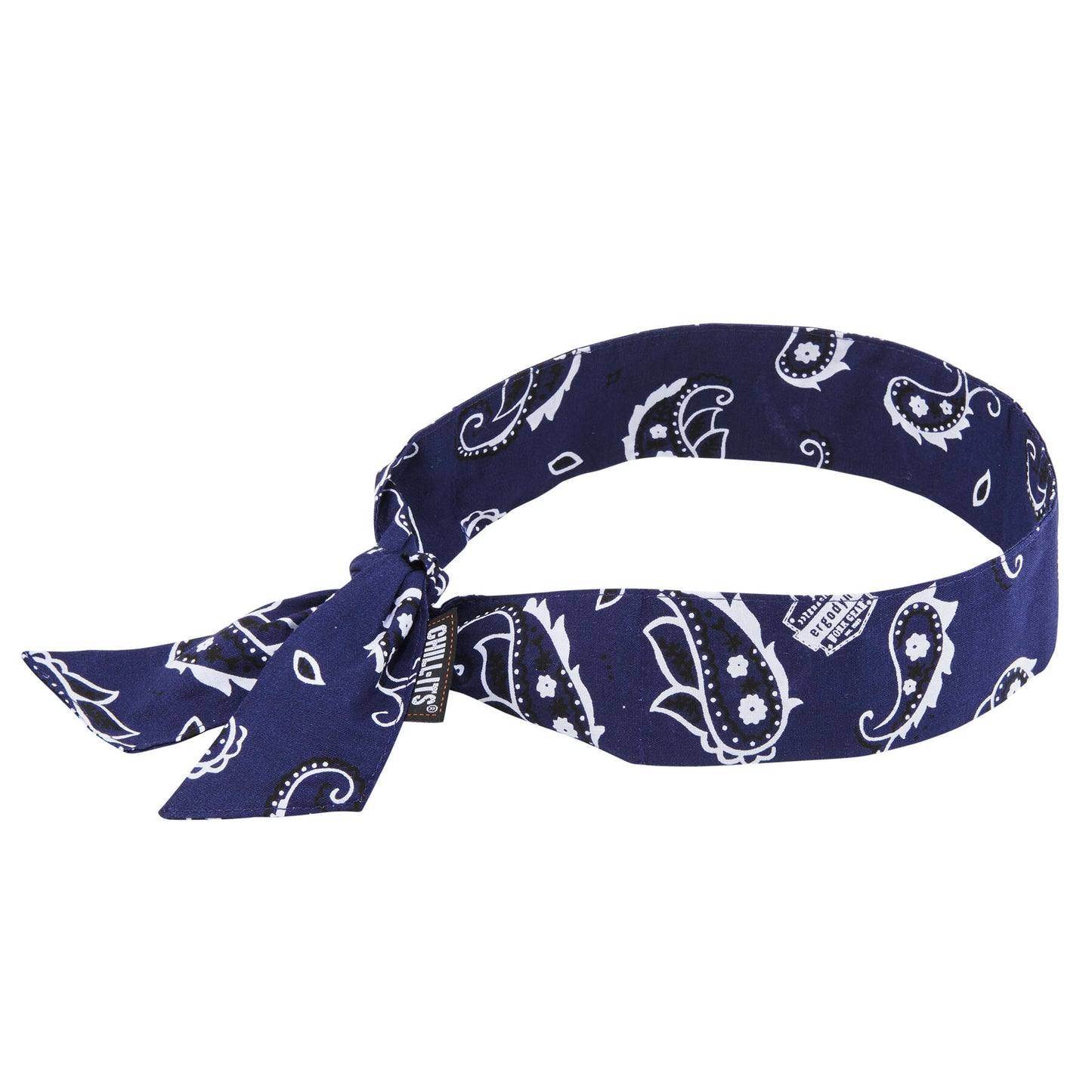Chill-Its 6700 Navy Western Evap. Cooling Bandana - Polymer Crystals - Tie
