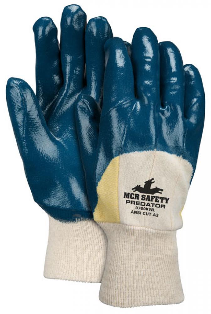 MCR Safety 9760M Predator® Series Over-the-Knuckle Nitrile Coated Work Gloves Safety Cuff and Jersey Lining Treated with ActiFresh® (1 DZ)