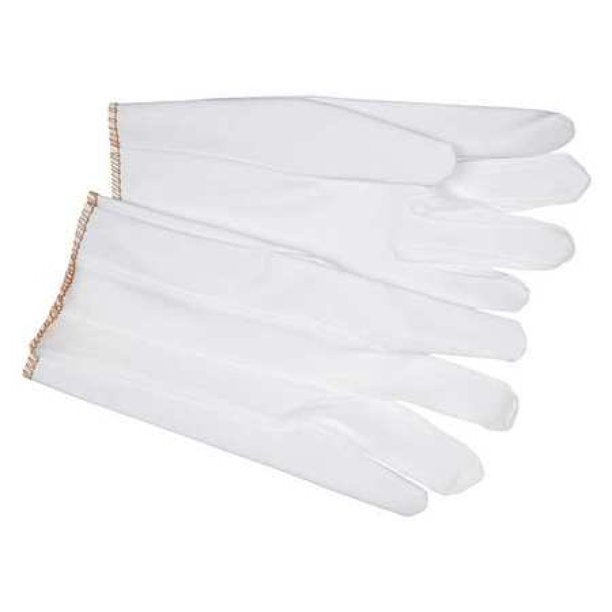 MCR Safety 9875M Vinyl Laminated Gloves White Nylon with Vented Back Comfortable Slip on Cuff Ladies Sizing (1 DZ)