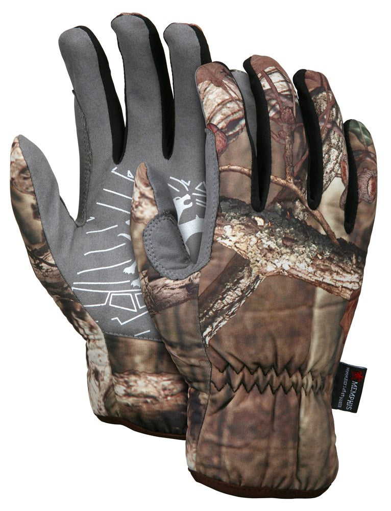 MCR Safety 990M MCR Safety Mechanics Gloves Mossy Oak Break Up Infinity® Camouflage Synthetic Leather Palm Reinforced Thumb Crotch (1 Pair)