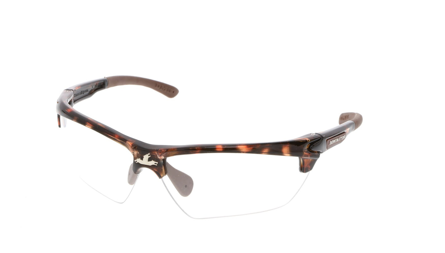 MCR Safety DM13H10PF Dominator™ DM3 Series Bifocal Readers 1.0 Diopter Clear MAX6® Lenses - Anti-Fog Safety Glasses Tortoise Shell Frame with Brown Temples (1 Pair)