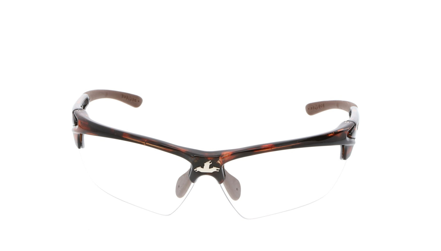 MCR Safety DM13H20PF Dominator™ DM3 Series Bifocal Readers 2.0 Diopter Clear MAX6® Lenses - Anti-Fog Safety Glasses Tortoise Shell Frame with Brown Temples (1 Pair)