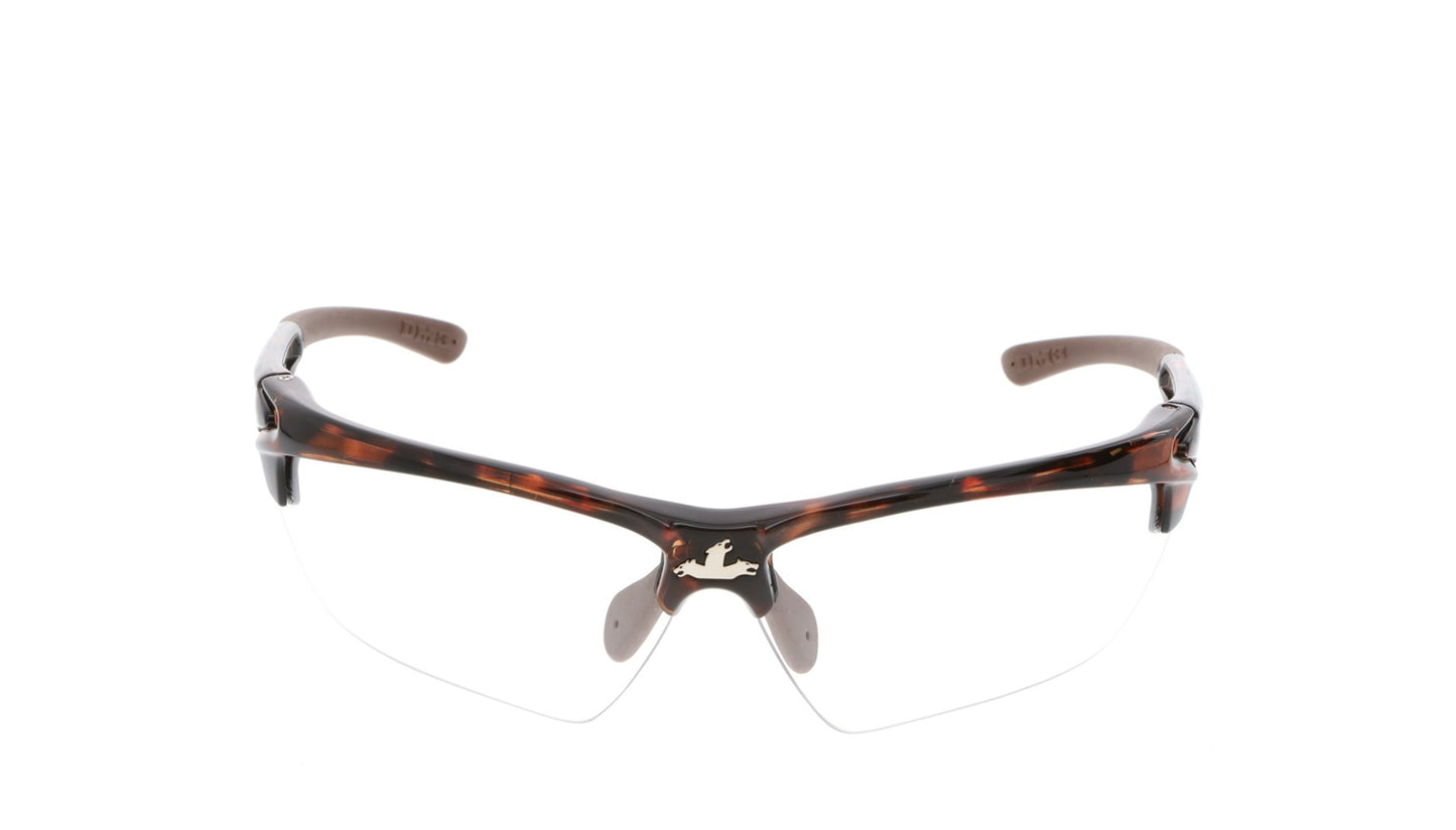 MCR Safety DM13H25PF Dominator™ DM3 Series Bifocal Readers 2.5 Diopter Clear MAX6® Lenses - Anti-Fog Safety Glasses Tortoise Shell Frame with Brown Temples (1 Pair)