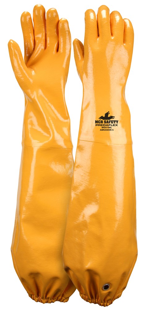 MCR Safety MG9796XXL MCR Safety PredaFlex™ Work Gloves Shoulder Length Fully Coated with Nitrile Soft Interlock Liner Sandy Finish (1 Pair)