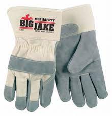 MCR Safety VP1700XL Big Jake® Premium Leather Work Glove A+ Side leather, 23/4 Inch Safety Cuff Sewn with DuPont™ Kevlar® Vending Packaged (1 Pair)