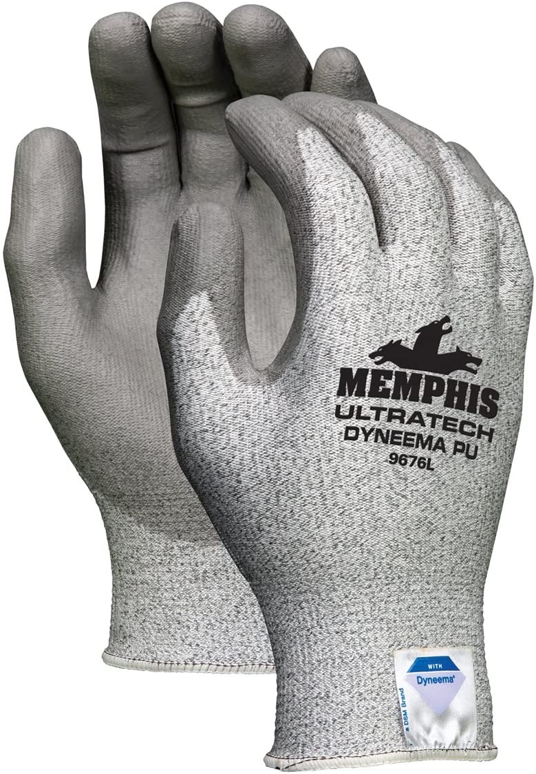 MCR Safety VP9676XL MCR Safety Cut Pro® 15 Gauge Dyneema® Diamond Technology PU Palm Coating Vending Packaged (1 Pair)
