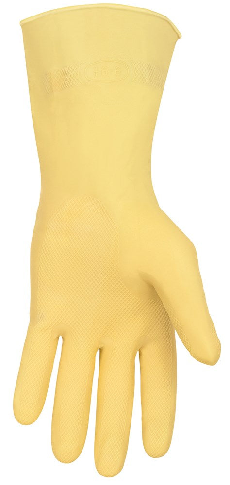 MCR Safety 5110M Long Amber Canners Latex Gloves 18 mil Thickness 12 Inches Long Unlined Premium Grade (1 DZ)