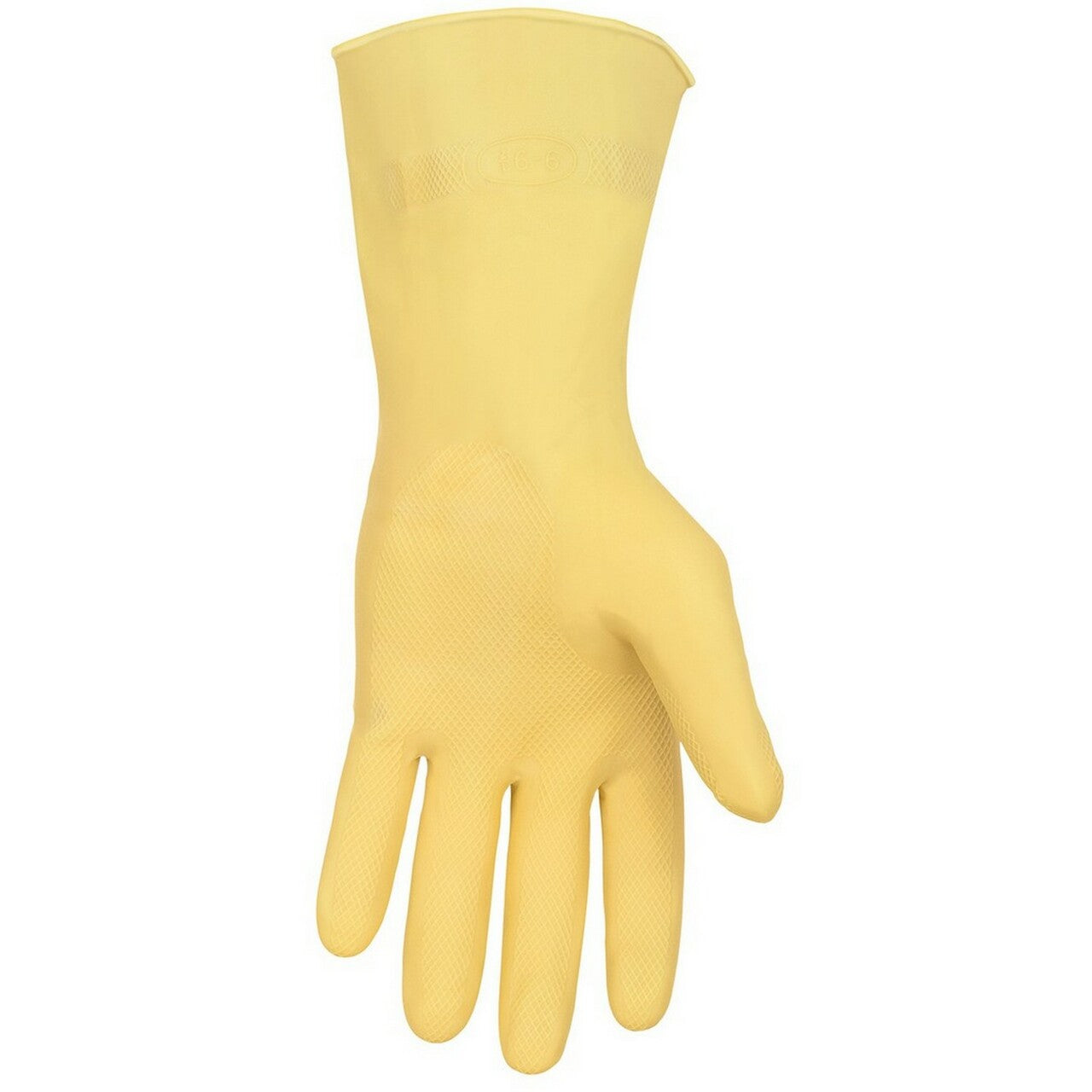 MCR Safety 5110XL Long Amber Canners Latex Gloves 18 mil Thickness 12 Inches Long Unlined Premium Grade (1 DZ)