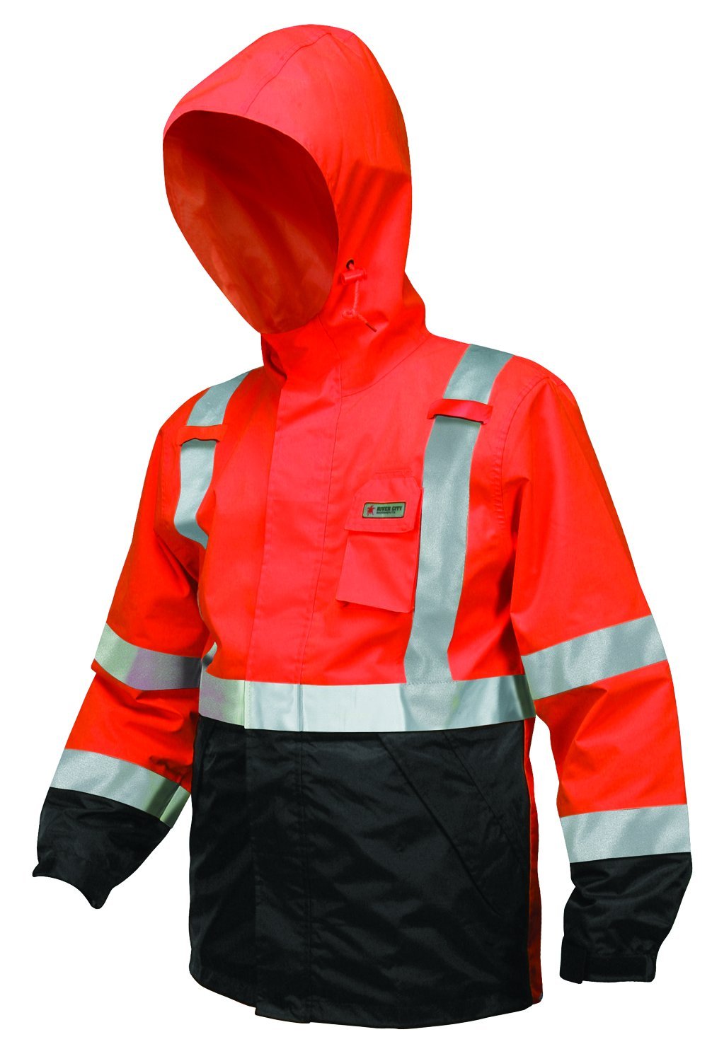 MCR Safety 591SJHX3 Luminator® Hi-Vis Rain Gear Jacket Breathable Polyester / PU Hi-Vis Clothing Zippered Front Closure Meets ANSI/ISEA 107 2020 Standard Type R Class 3 Compliant (1 EA)