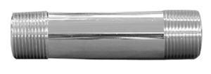 Jones Stephens N18250 1" x 2-1/2" Chrome Plated Brass Pipe Nipple