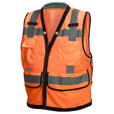 Delta Plus WEL62157HL5X S380 CL 2 Surveyor Vest, 5X, Hi Viz Lime