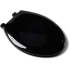 Jones Stephens C2200S90 Black Premium Plastic Toilet Seat, Closed Front with Cover, Slow-Close and QuicKlean® Hinges, Elongated