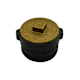 Jones Stephens C40103 3" No Hub Cleanout With 2-1/2" New Orleans Code Plug - 2-1/4" Height