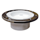 Jones Stephens C57040 4" PVC Closet Flange with Stainless Steel Ring and Knockout