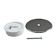 Jones Stephens C60016 4" PVC Internal Cleanout with 6" Stainless Steel External Wall Cover