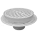 Jones Stephens D50181 4" Heavy Duty Traffic PVC Floor Drain with Full Plastic Grate and Ring