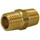 Jones Stephens P12206 3/8" Yellow Brass Hex Nipple