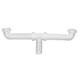 Jones Stephens P37004 1-1/2" White Plastic Slip Joint Center Outlet Waste