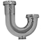 Jones Stephens P38021 1-1/4" Chrome Plated Brass J-Bend with Cleanout 17 Gauge