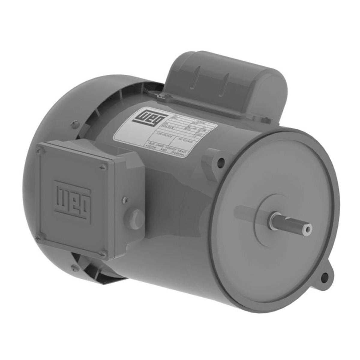 Weg Motors 14649773 Auger Drive Standard Efficiency .33 HP 4 56NZ 115/230 V 60 Hz-TEFC-Footless-Â .3318ES1RAD56NZ