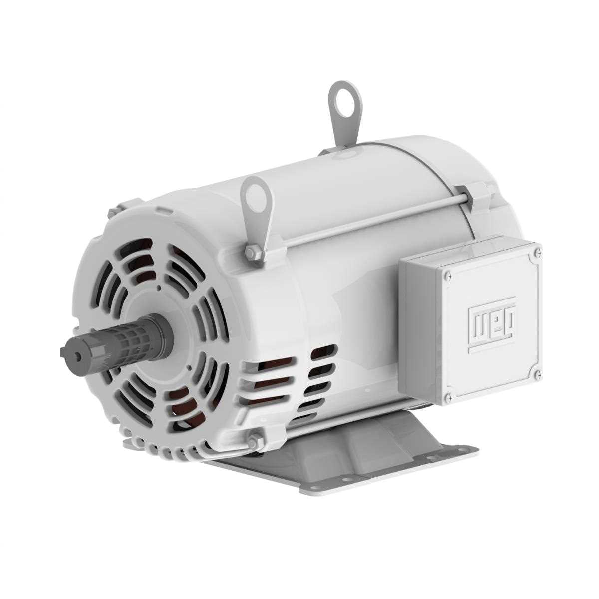 Weg Motors 10562941 General Standard Efficiency 3 HP 6P 213/5T 3Ph 208-230/460 V 60 Hz IC01 - ODP - Foot-mounted-Â 00312OS3EOW213T