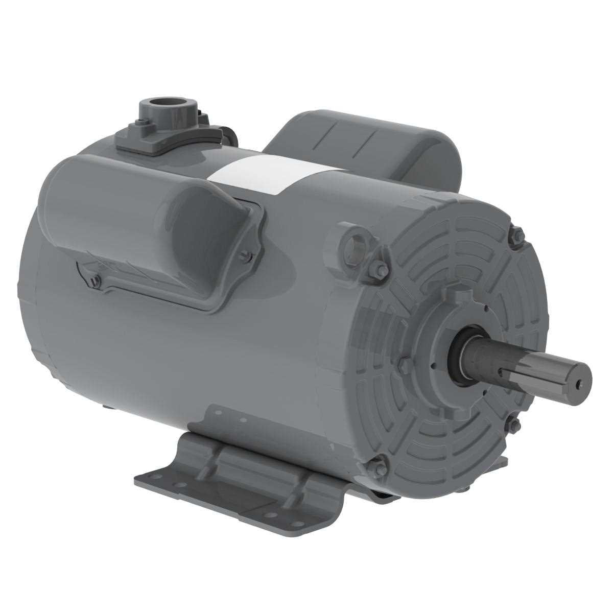 Weg Motors 13976275 Rolled Steel Grain Dryer 5.0-7.5 HP 2P 182/4TZ 1Ph 230 V 60 Hz IC410 - TEAO - Foot-mounted-Â 00736AP1DGD182TZ-S