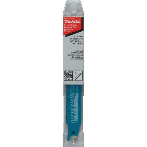 Makita 723080-A-5 6" All‘Purpose Recipro Saw Blade, Progressive, 5/pk