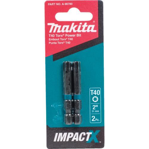 Makita A-96780 ImpactX, T40 Torx® 2³ Power Bit, 2/pk
