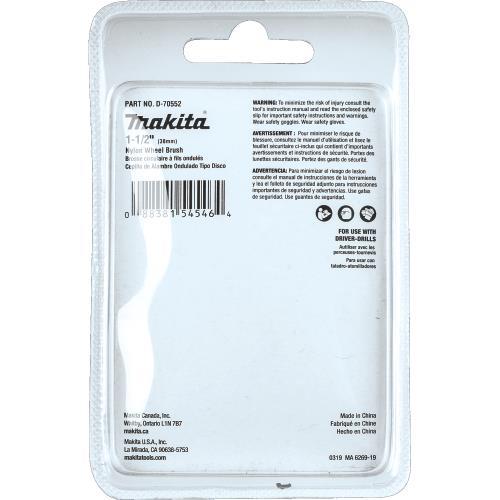 Makita D-70552 1‘1/2" Nylon Wheel Brush, Fine, 240 Grit