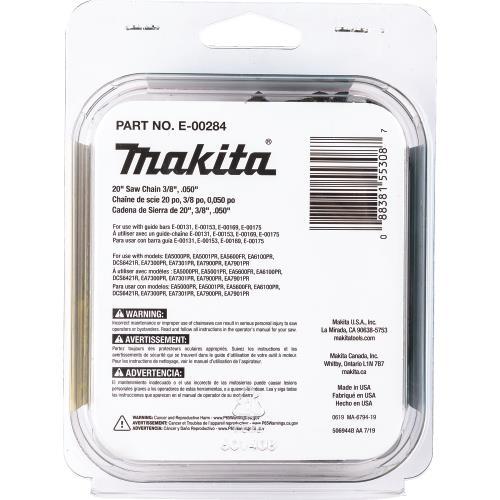 Makita E-00284 20" Saw Chain, 3/8", .050"