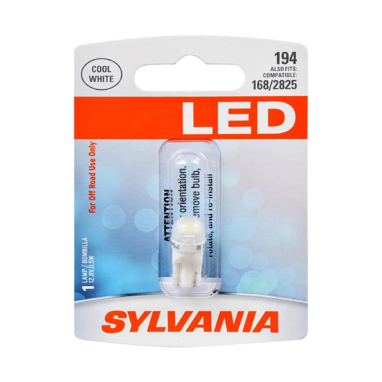 Sylvania Automotive 31079 Sylvania 194 White Syl Led Mini Bulb, 1 Pack