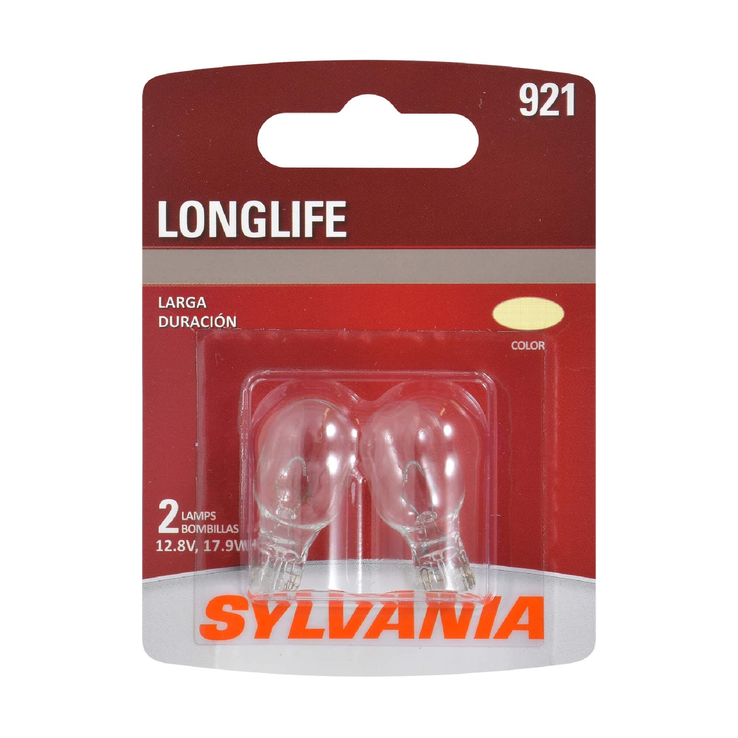 Sylvania Automotive 34489 Sylvania 921 Long Life Miniature Bulb, (Contains 2 Bulbs)