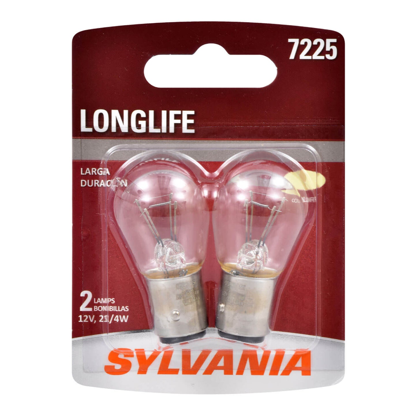 Sylvania Automotive A41299942Ec Sylvania 7225 Long Life Mini Bulb, 2 Pack