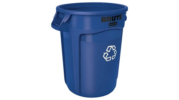 Rubbermaid FG263273BLUE VENTED BRUTE® RECYCLING 32 GAL BLUE