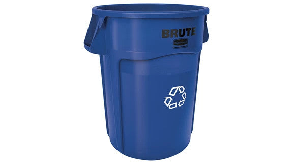 Rubbermaid FG264307BLUE VENTED BRUTE® RECYCLING 44 GAL BLUE