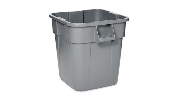 Rubbermaid FG352600GRAY BRUTE® 28 GAL SQUARE CONTAINER GRAY