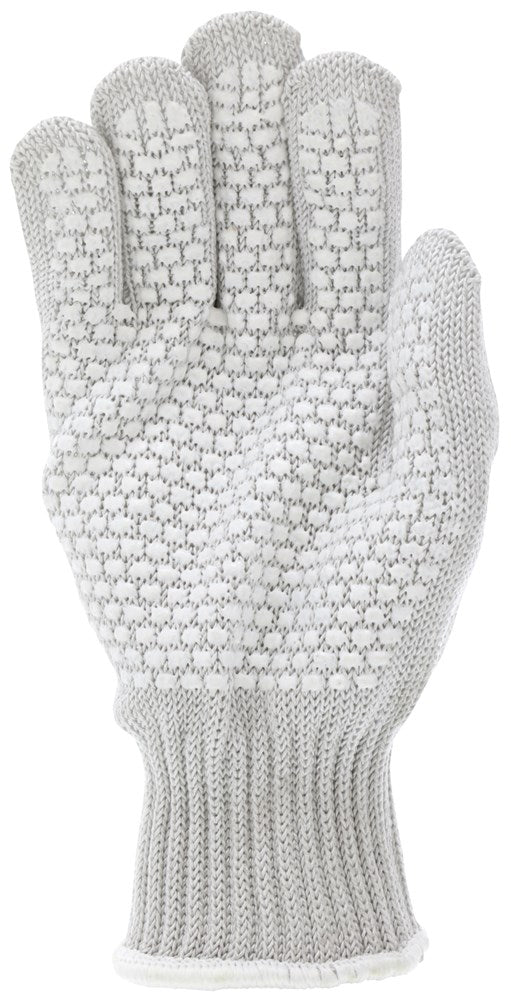 MCR Safety 9381XRH MCR Safety Steelcore® ll 7-Gauge Cut-Resistant Work Gloves Polyester-Wrapped Stainless Steel PVC Blocks on One Side (1 EA)