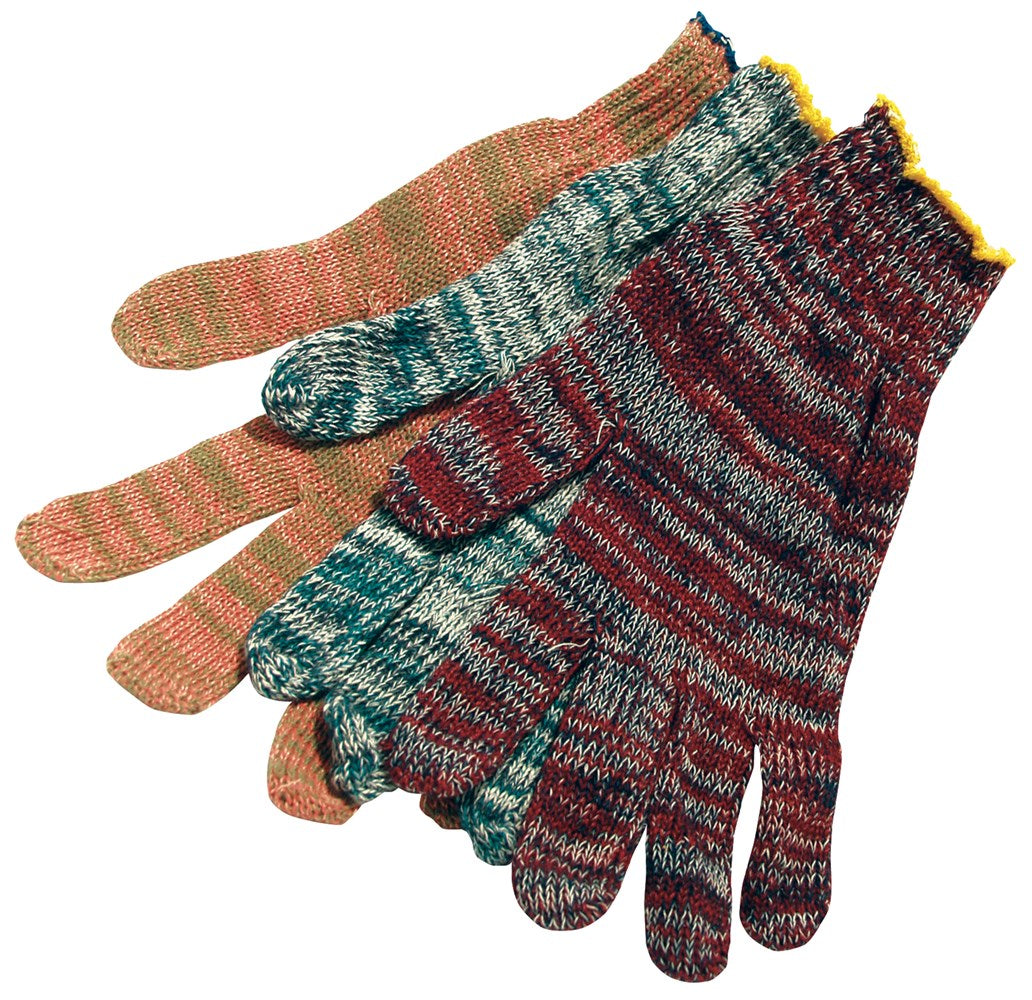 MCR Safety 9642LM String Knit Work Gloves 7 Gauge Regular Weight Multi-Color Cotton Polyester (1 DZ)