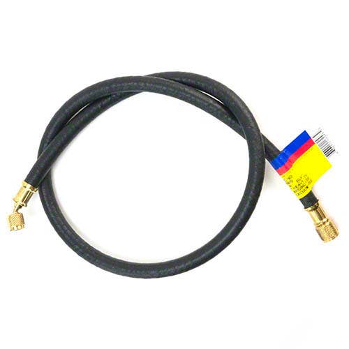 Yellow Jacket 16296 PLUS II Heavy Duty Combination Charging/Vacuum Hose, 96" Length, 3/8" Flare x 1/4" 45° Flare