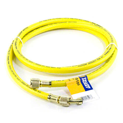 Yellow Jacket 18196 96", Yellow, 3/8" straight x 3/8" 45°, PLUS II BÂ